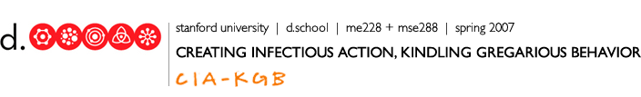 Creating Infectious Action, ME 228 + MSE 288